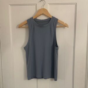 Lululemon High Neck Tank in Slate Blue - size 6